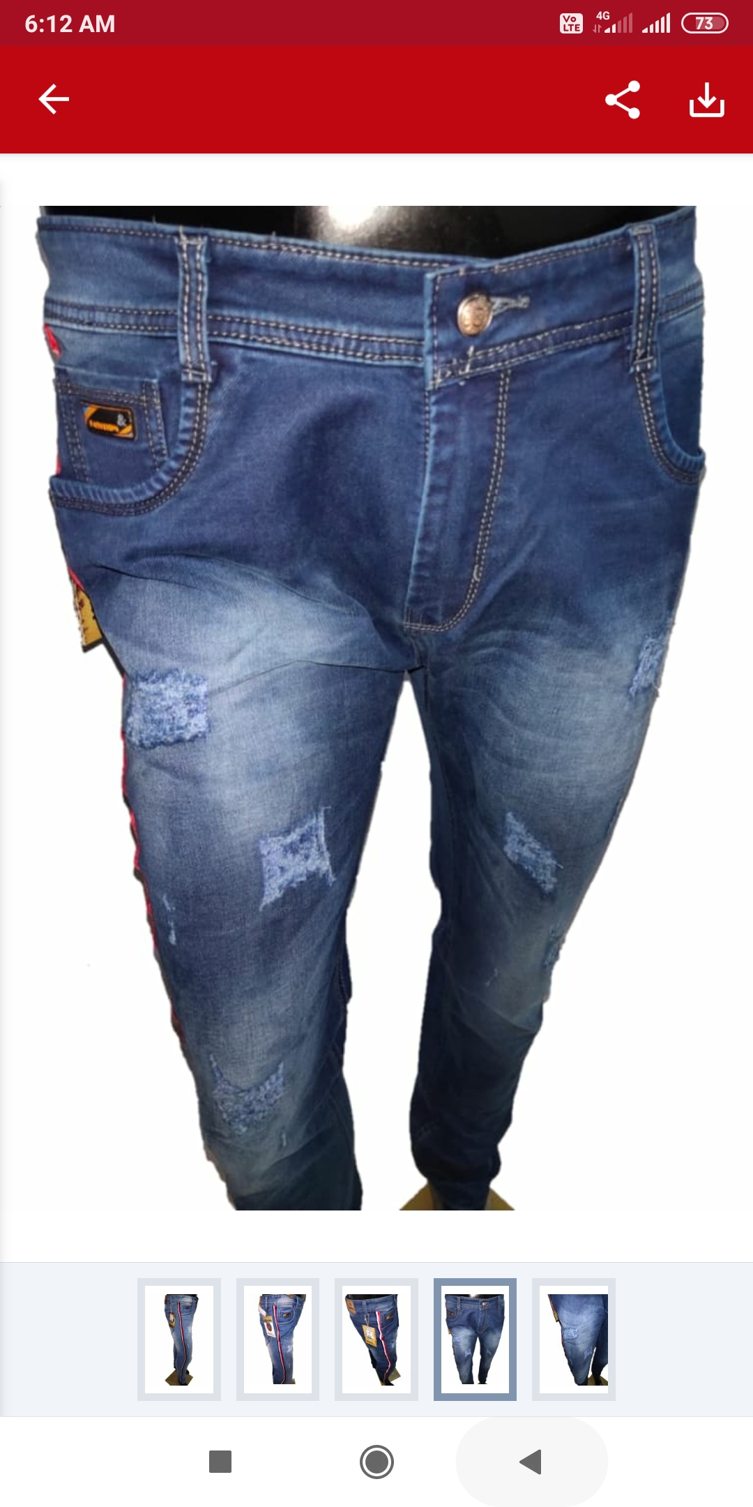 sparky damage jeans