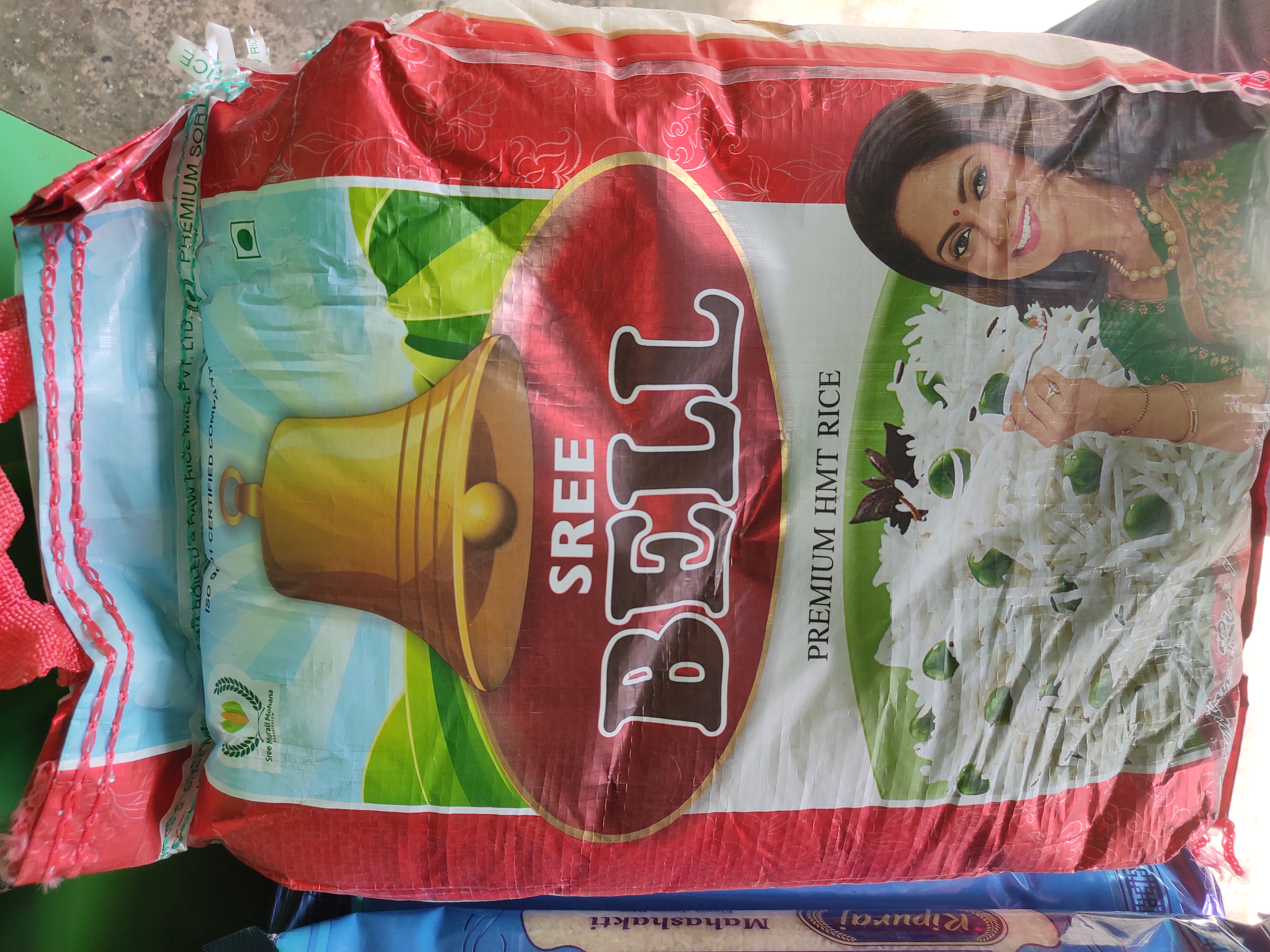 Sree Bell Premium Steamed Whole HMT Rice (5 kg) (Set Of 10) (MRP 