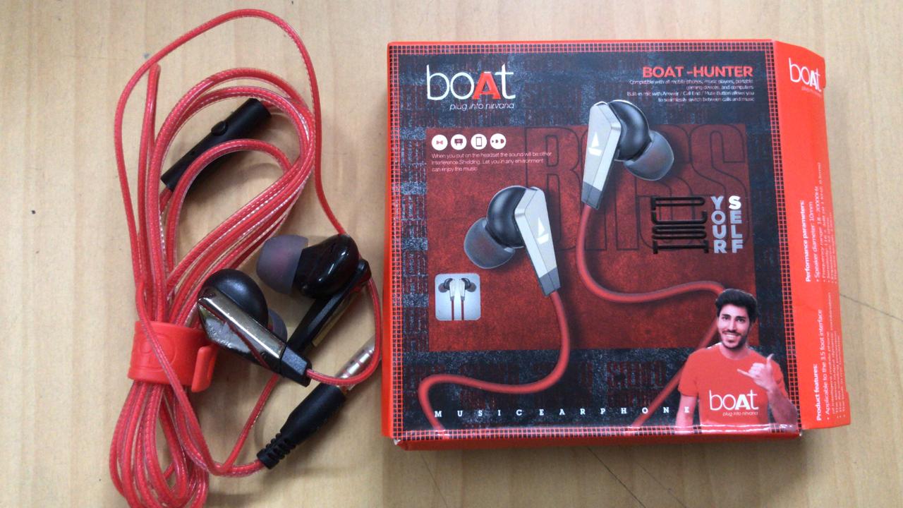 boult space wired earphones