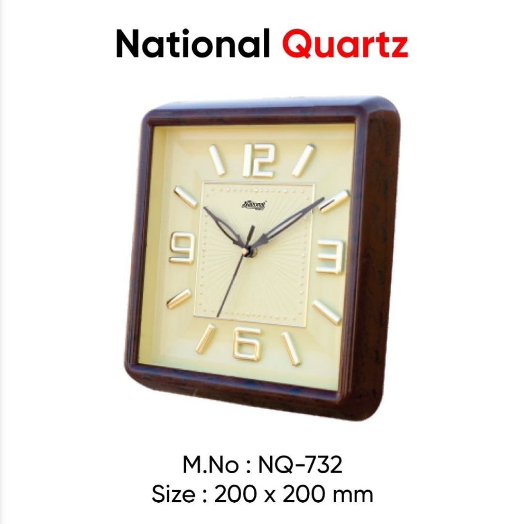 Trending Office Clock National NQ-732 Wall Clock 200x200 MM (Ajanta ...