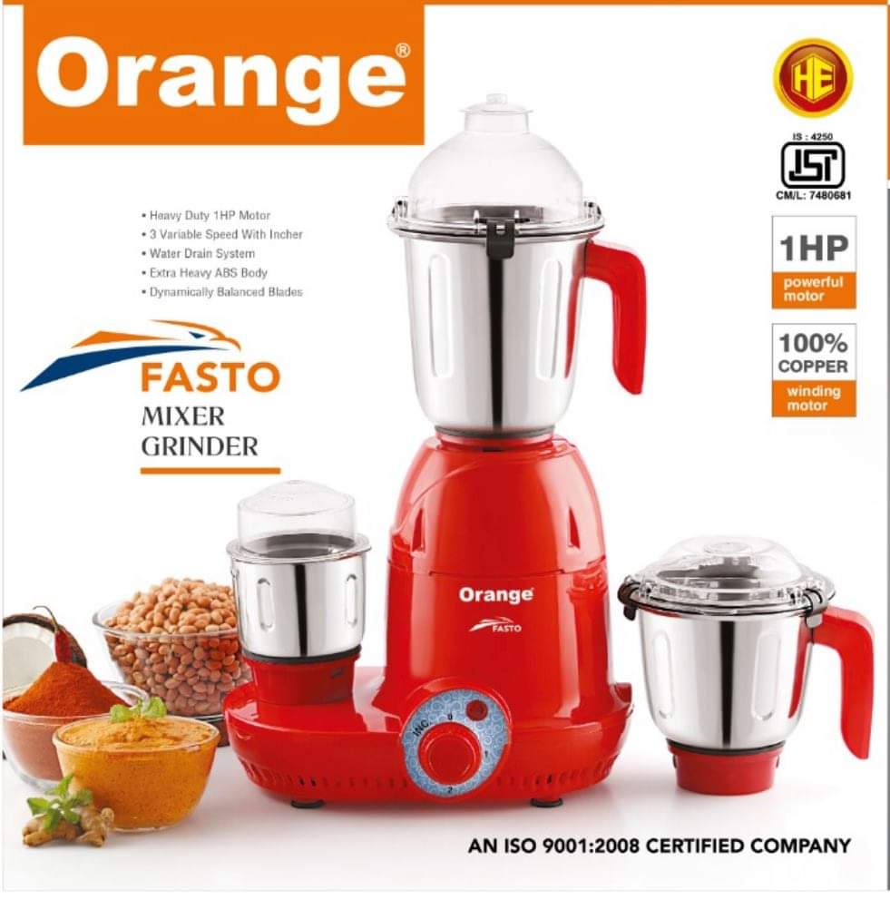 orange mixer grinder
