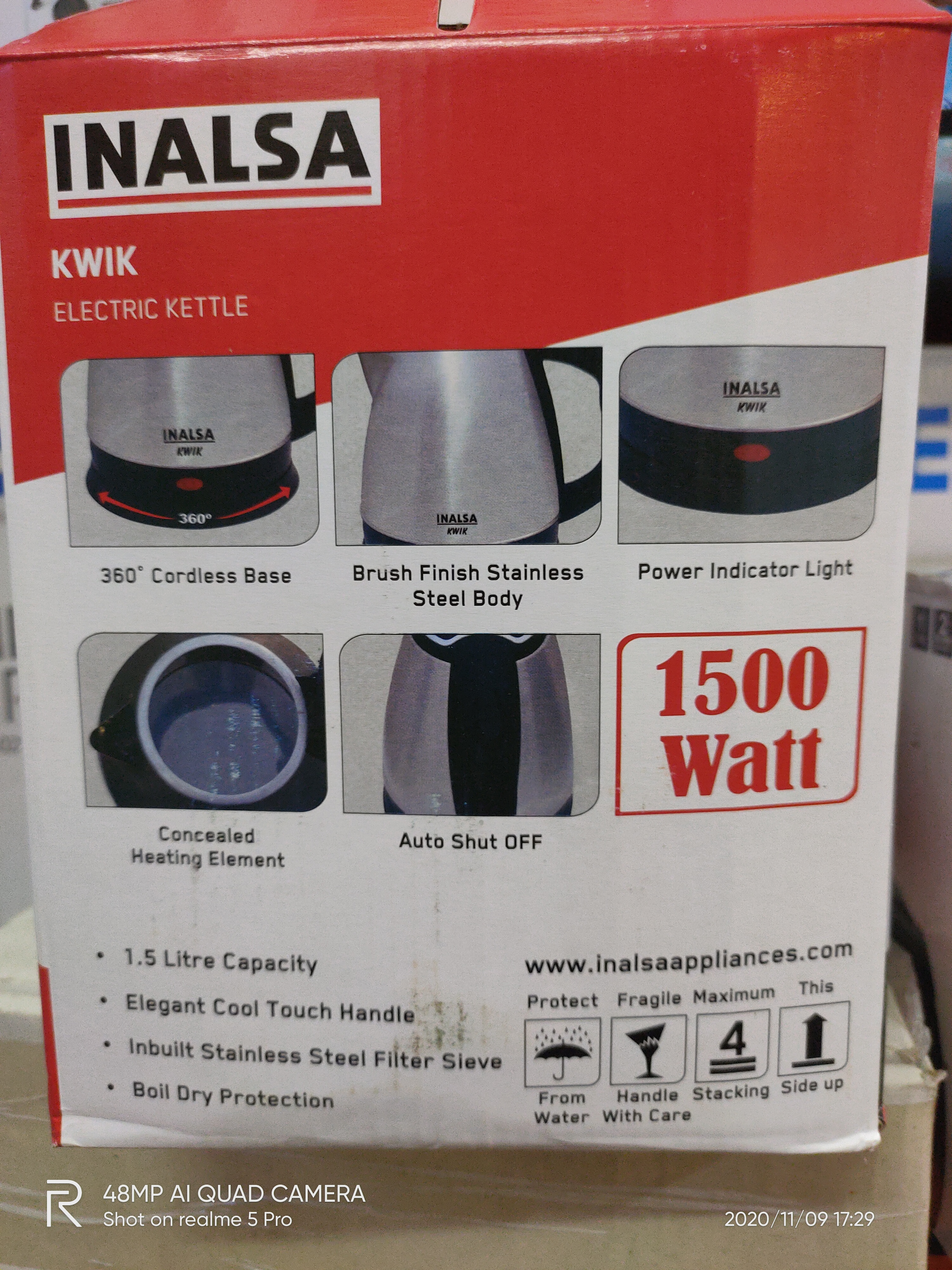 inalsa kwik kettle