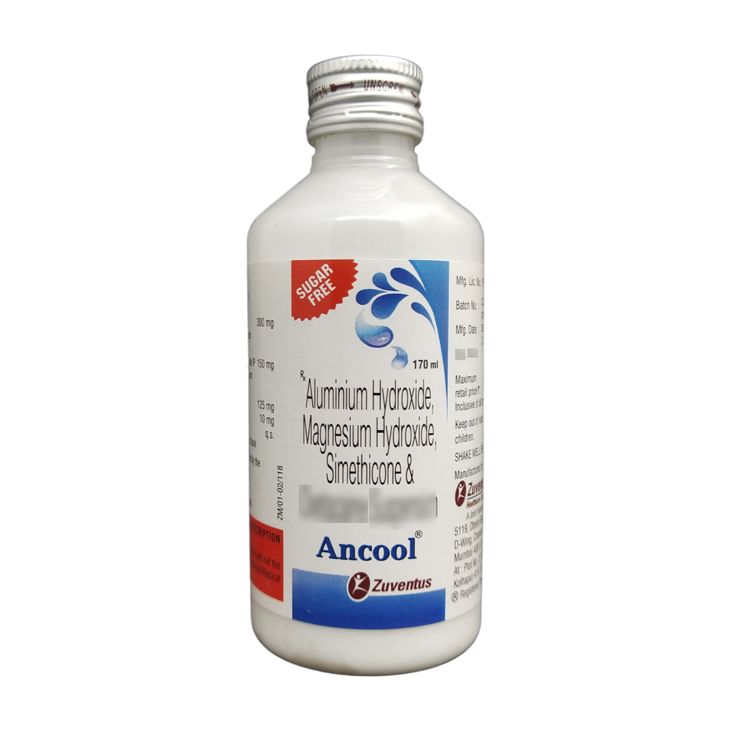 Ancool SUGAR FREE 170 ml Suspension EACH of 1 Udaan B2B Buying