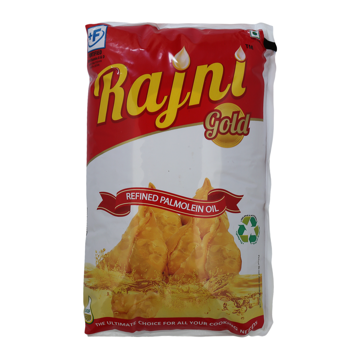 Rajni Gold Refined Palmolein Oil Palmolein / Palm Oil (Pouch) 1 L