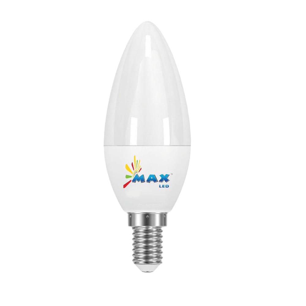 max-led-4w-frostate-candle-ww-b22-b22-candle-bulb-ww-4-w-pack-of-10