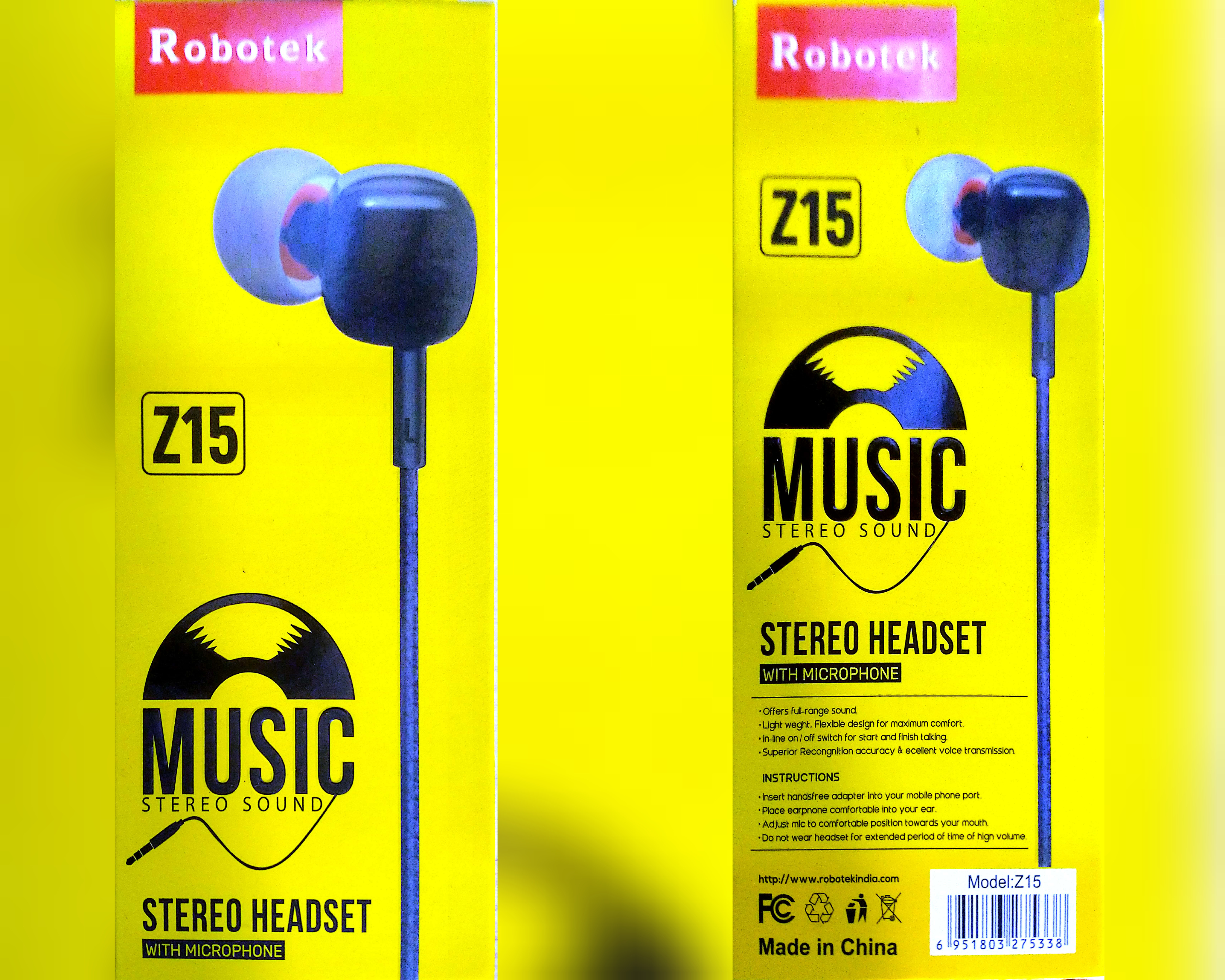 robotek z15 earphones