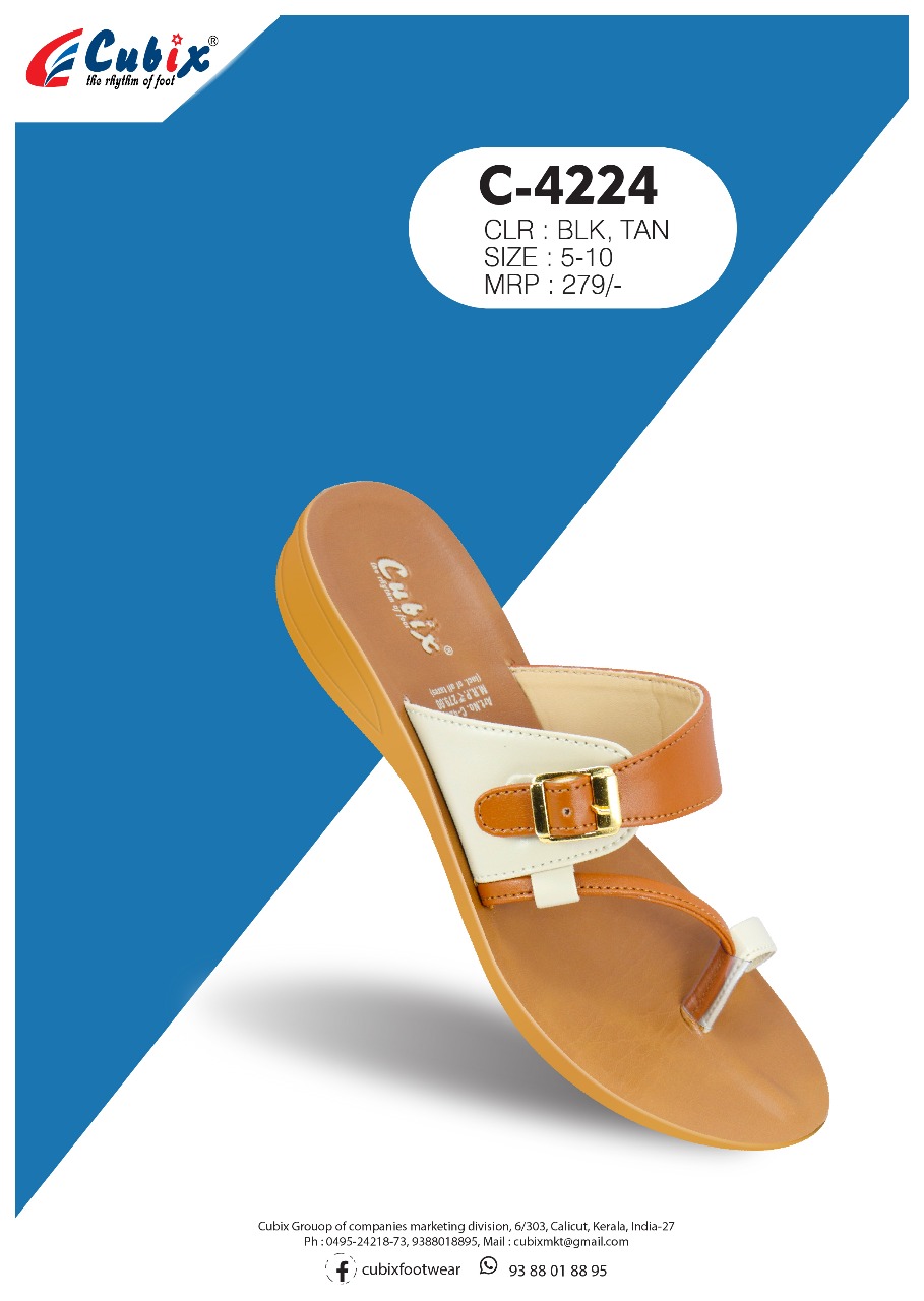 cubix ladies chappals