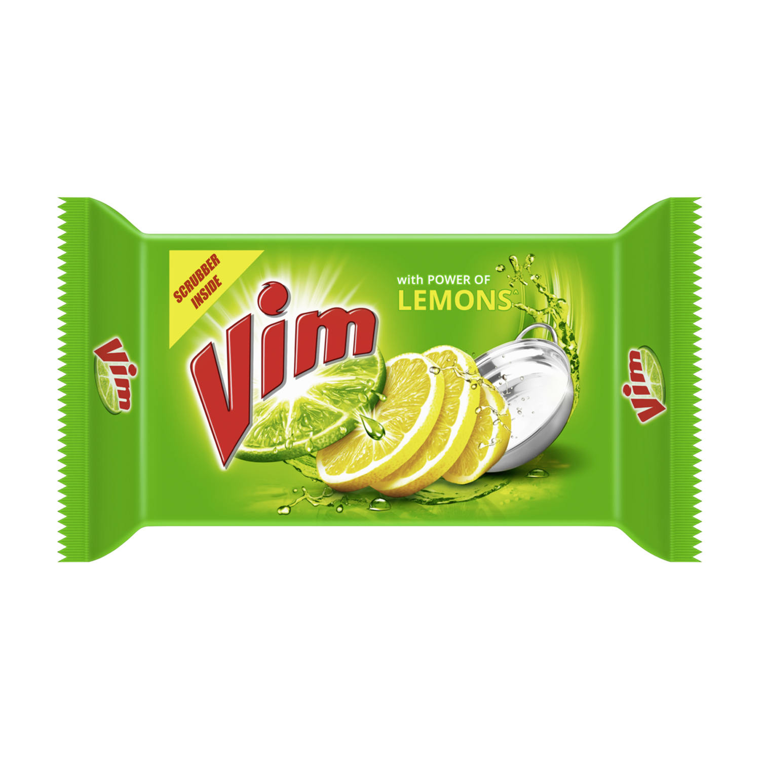 Vim Lemon Bar (250 gm Pack of 1 Rs. 7 Scrubber) BRAND_BOX (Set of