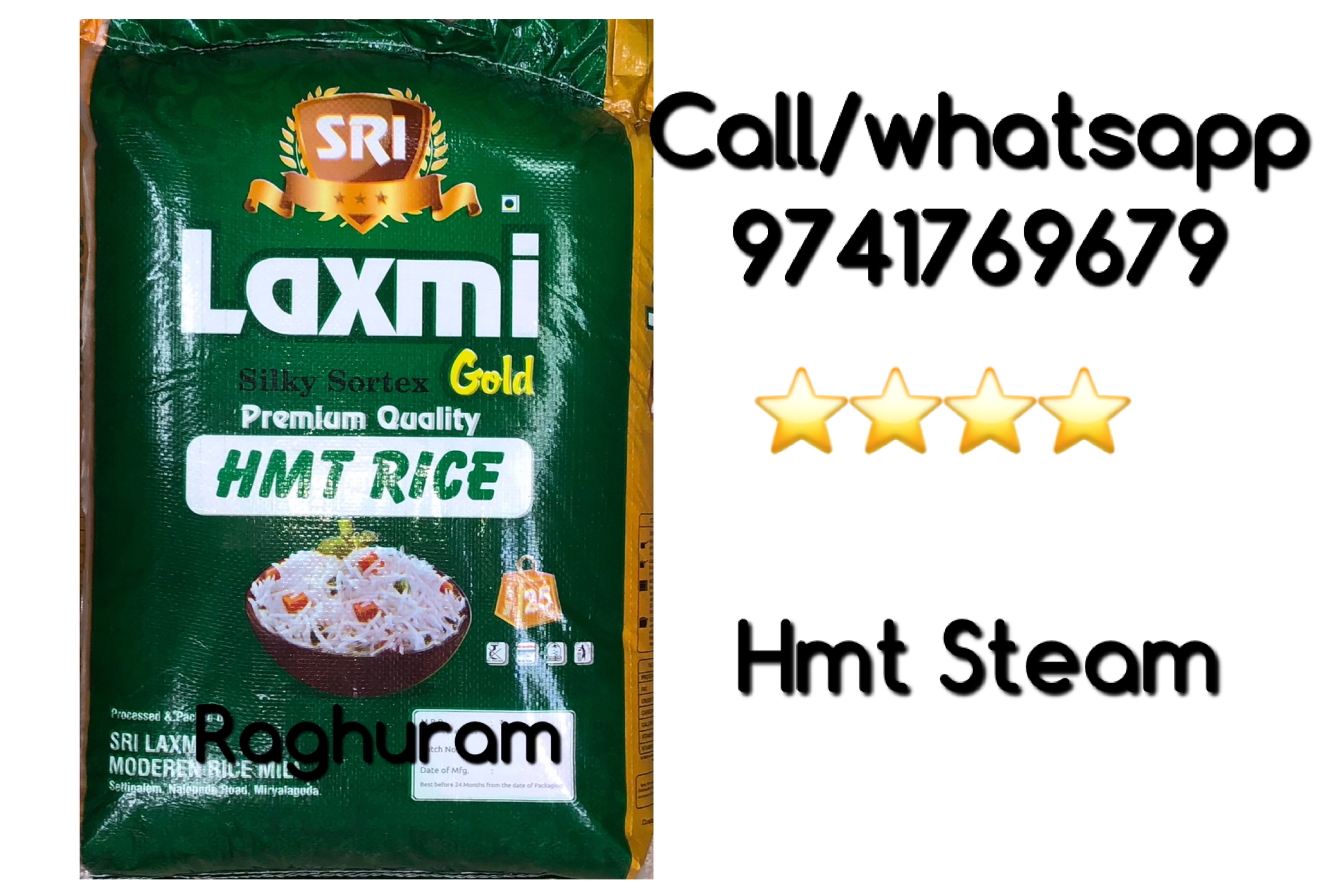Laxmi Premium Quality Steamed Whole HMT Rice (25 kg, ***) | Udaan 