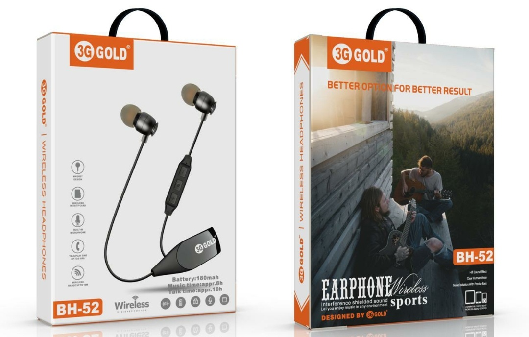 3g gold bluetooth headset