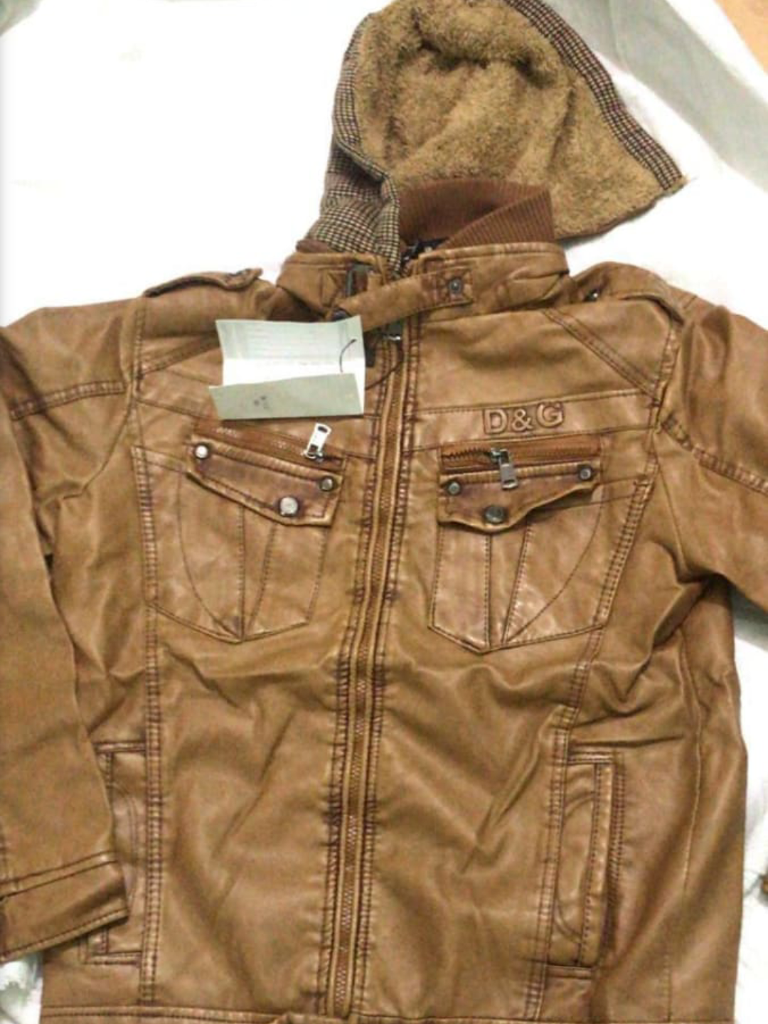 d&g jackets brown price
