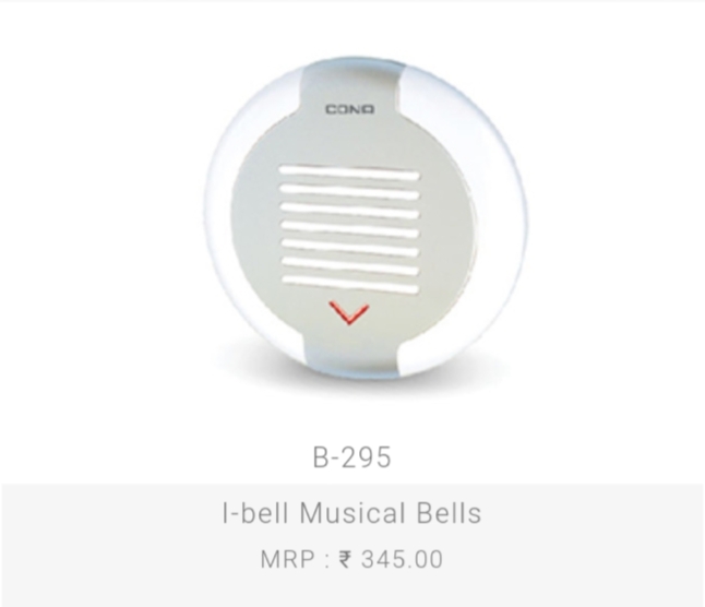 CONA B295 IBell Musical Bells Wired Door Bell (White) (Set Of 10