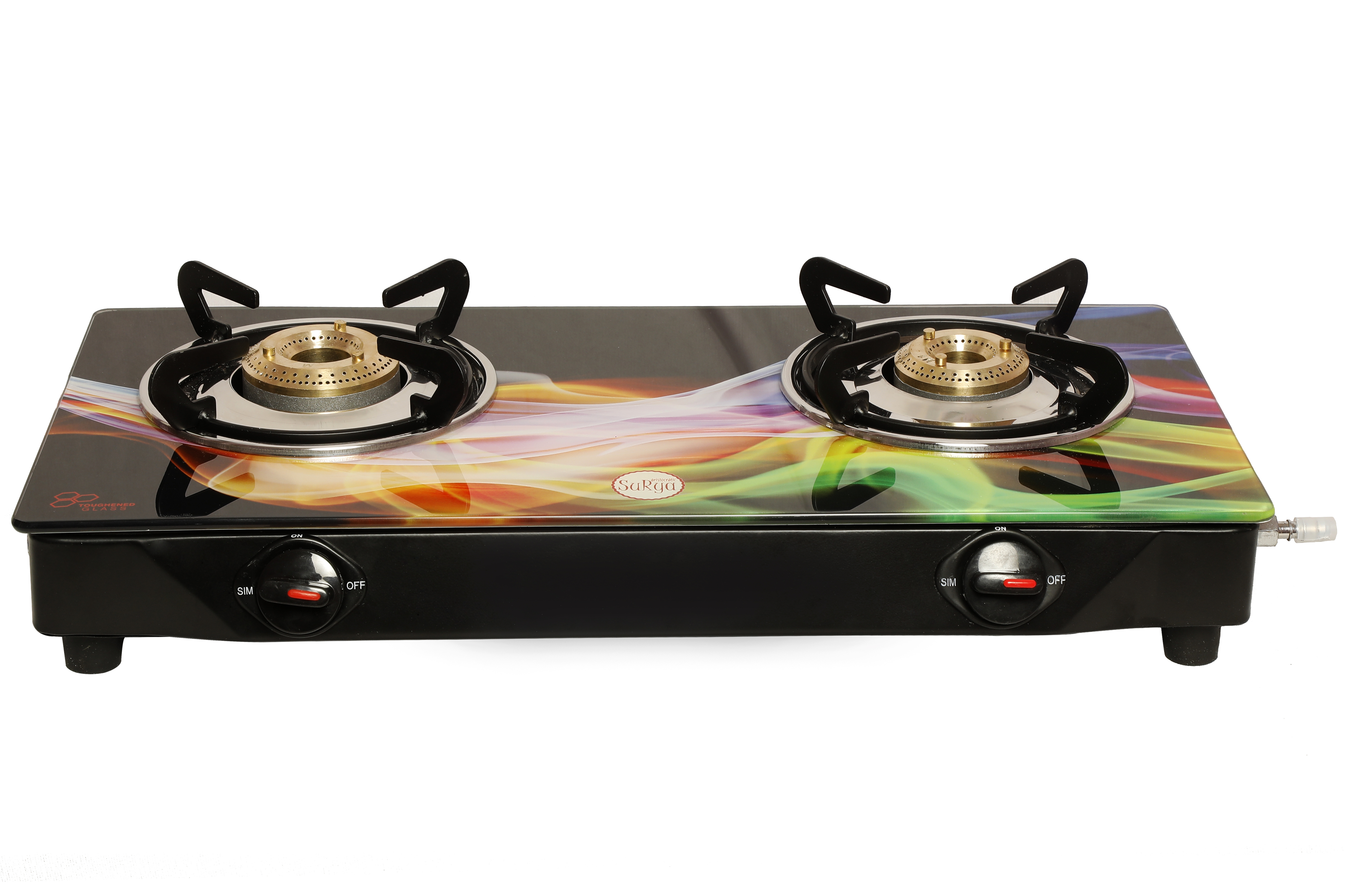 surya glass top gas stove 2 burner