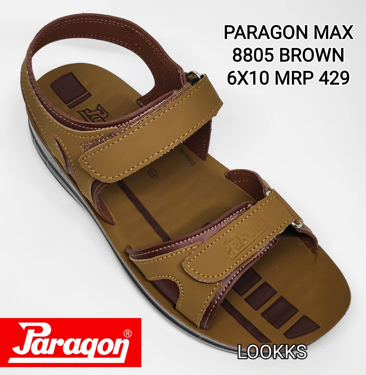 Paragon SLICKERS 8805 MUSTARD 6X10 Rexine Casual Wear Sport Sandals ...