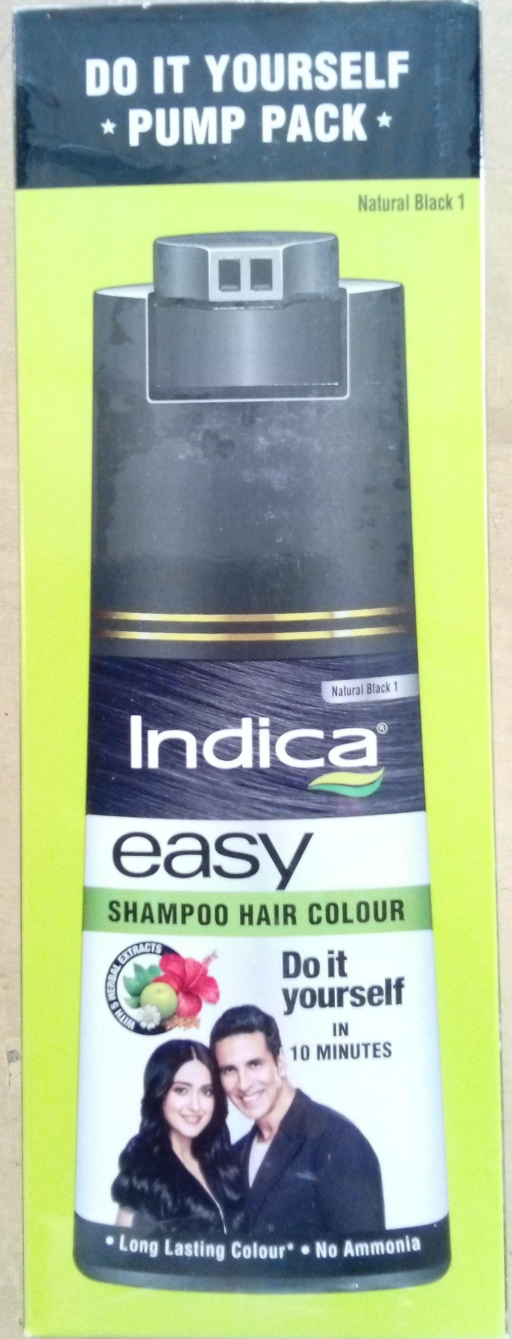 Indica Easy Shampoo Hairdye Natural Black180 Ml Each Of 1 Udaan