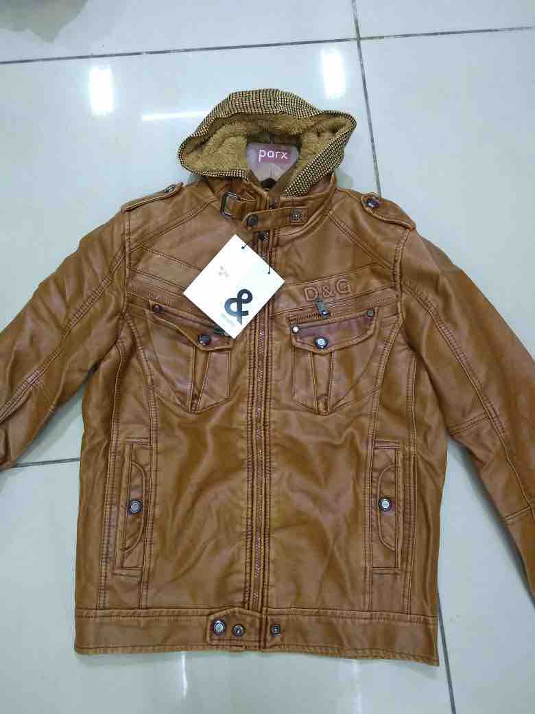 d&g brown leather jacket