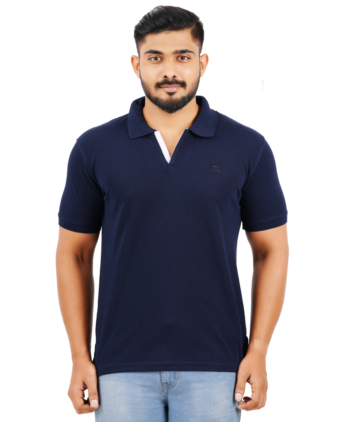 S2G Cotton Collar Neck Solid / Plain Tshirt for Men | Udaan - B2B ...