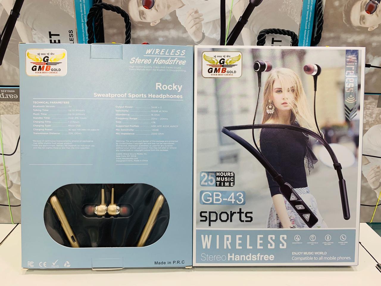 gmb gold bluetooth headset