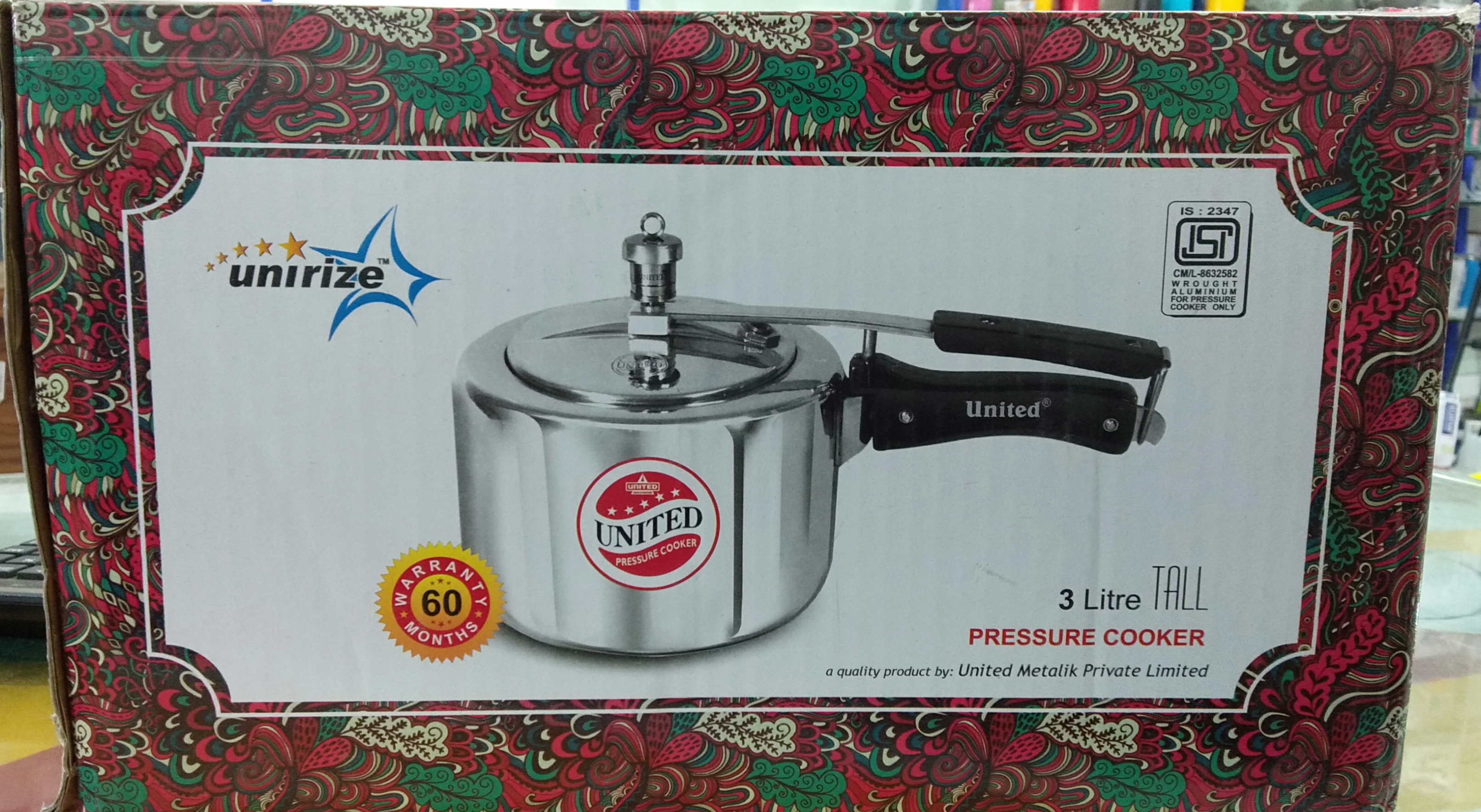 united unirize pressure cooker