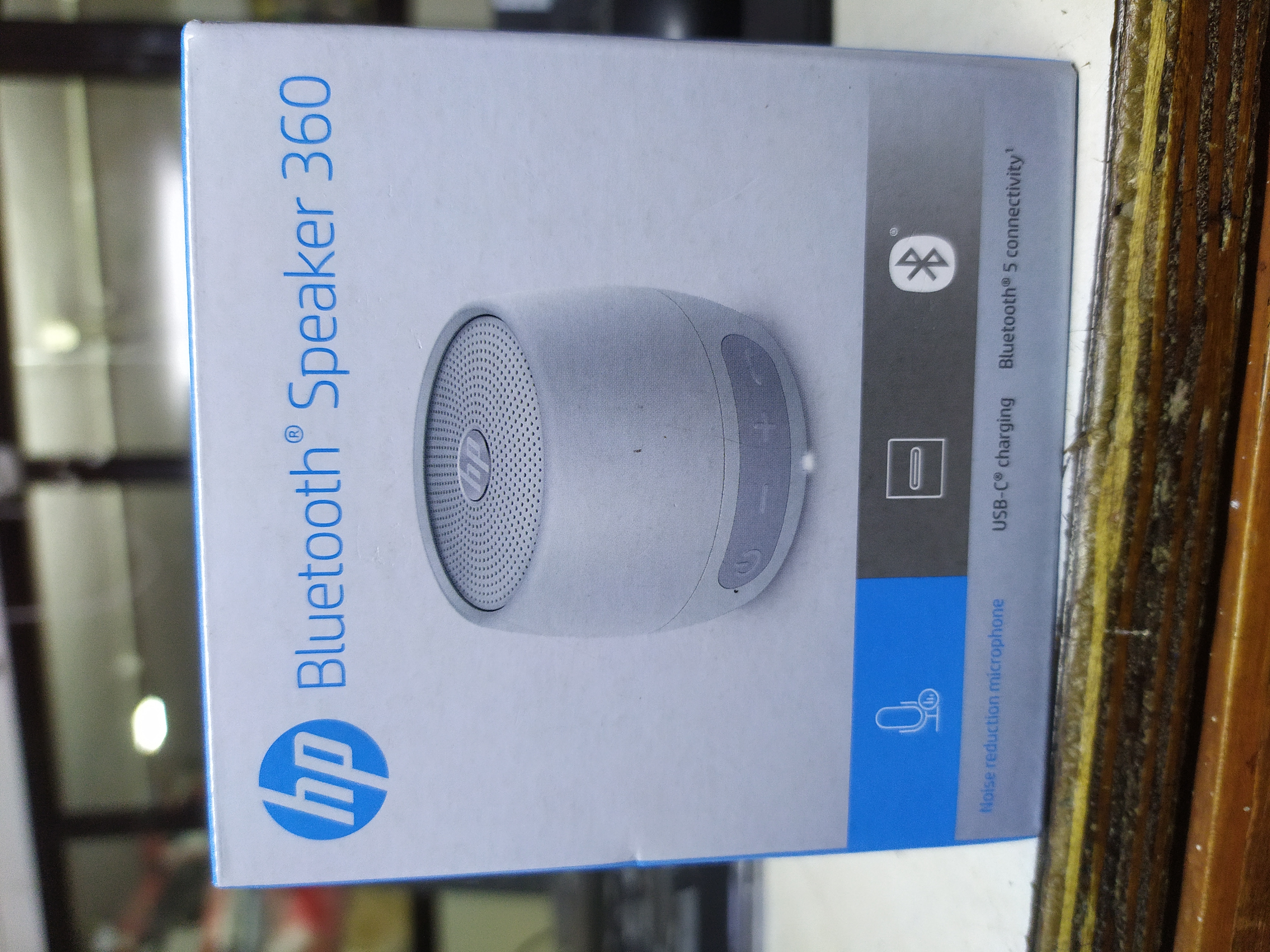 hp silver bluetooth speaker 360