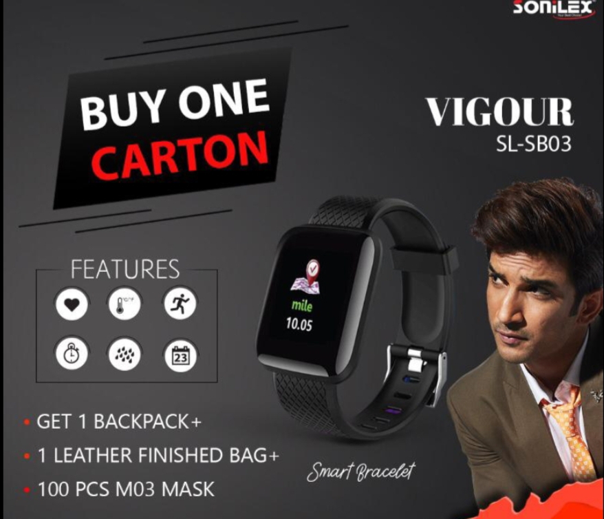 Sonilex SLSB04 Round Smart Watch No Active Black  Udaan  B2B Buying  for Retailers