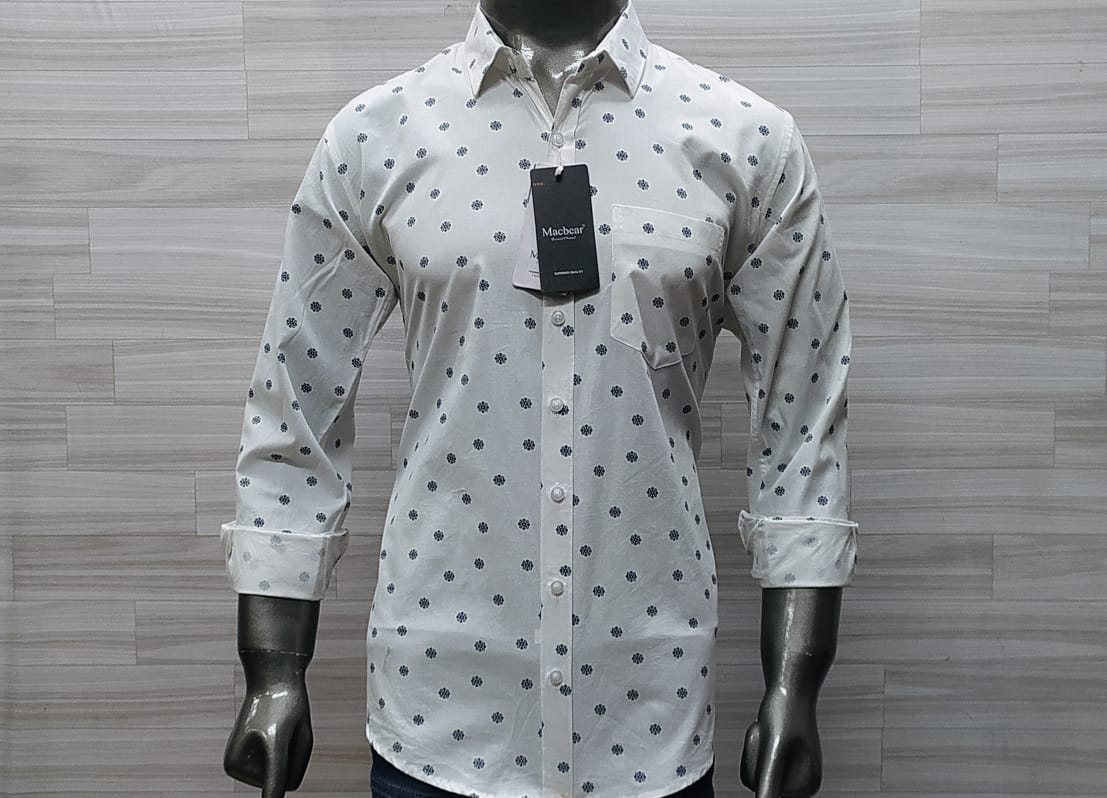 Macbear Twill Party Wear Dotted Print Shirt for Men Set Of 3 | Udaan ...