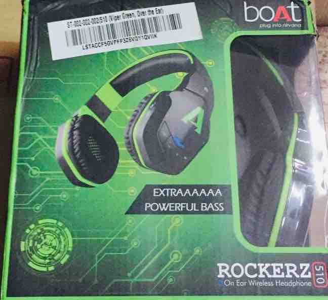 Boat Rockerz 510 Wireless Bluetooth On The Ear Black Green Udaan B2b Buying For Retailers