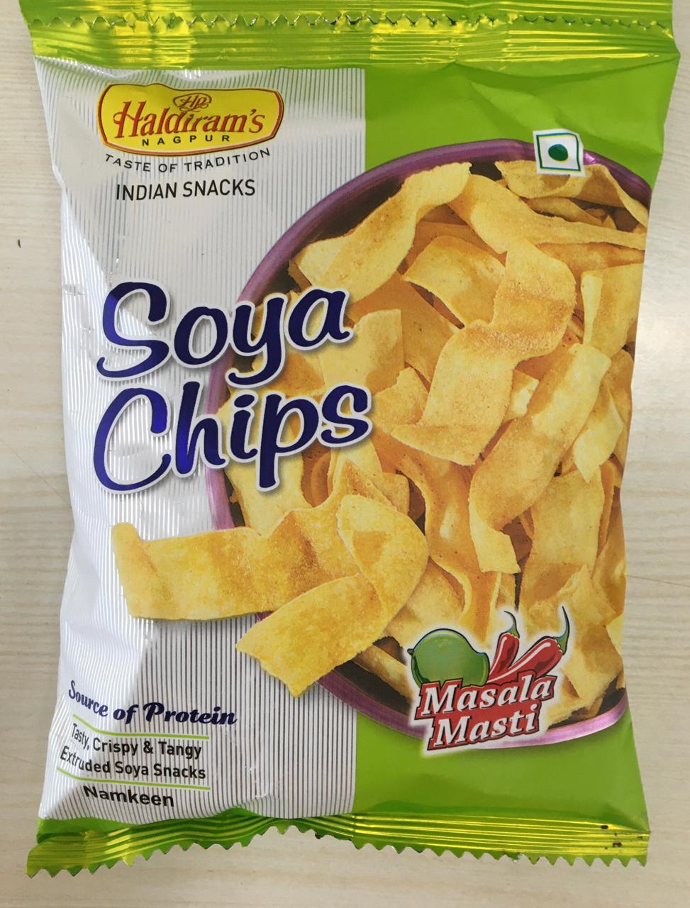 Haldiram's Soya Chips (50 gm, Pack of 1,) SHEET (Set of 12) SHEET