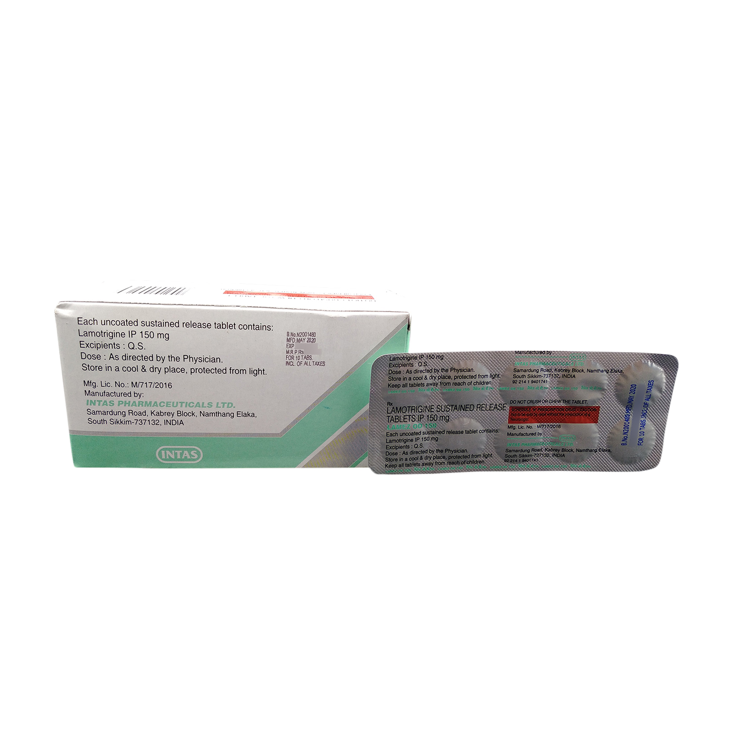 Lamez Od 150 Tablet 10 - Each Of 1 