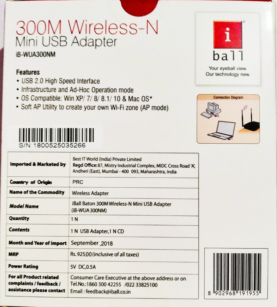 IBALL BATON 300M WIRELESS N USB ADAPTER DRIVERS DOWNLOAD FREE