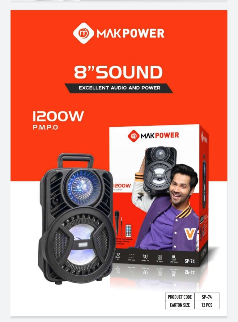 Mak Power SP74 Wireless / Bluetooth (Assorted, 10 W) Set Of 2 Udaan B2B Buying for Retailers