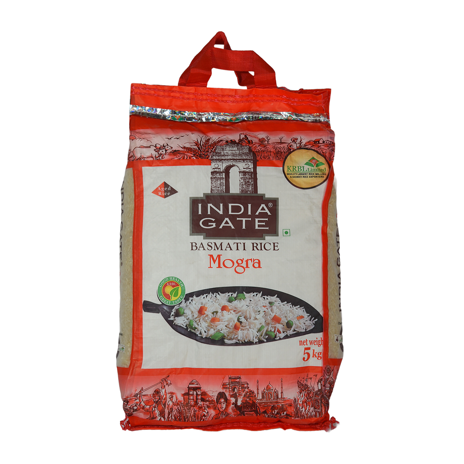 India Gate Mogra Basmati Rice (5 Kg ) : BAG (Set Of 8) - BAG Of 8 ...