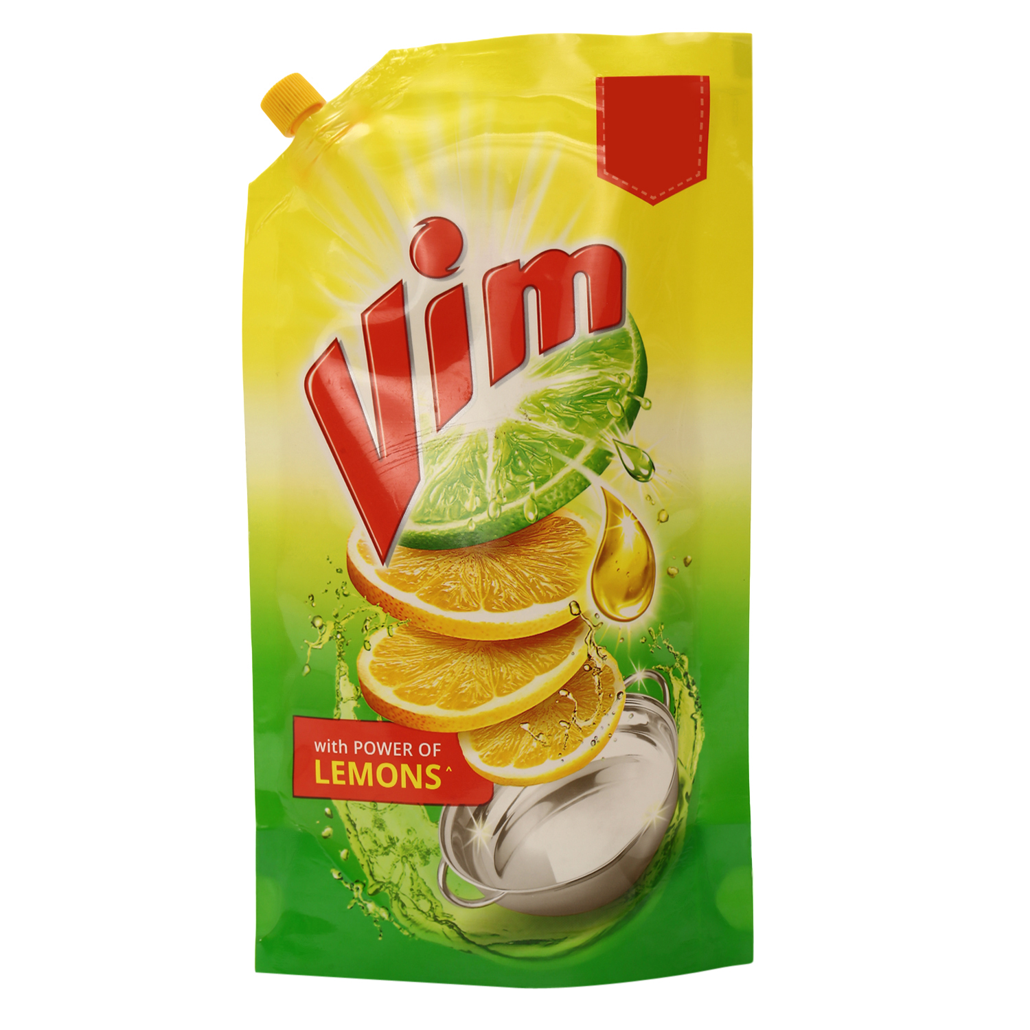 Vim With Power Of Lemons Lemon Liquid (140 ml Pack of - 1 ) : BRAND_BOX ...