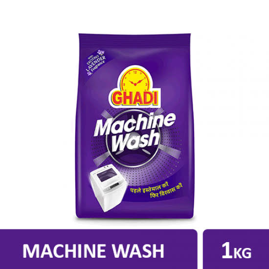 Ghadi Machine Wash Lavender Detergent Powder Pack of 12 , 1 kg) (Set Of