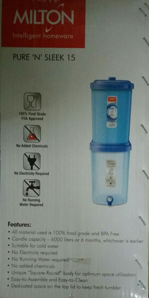 milton water cooler 15 ltr