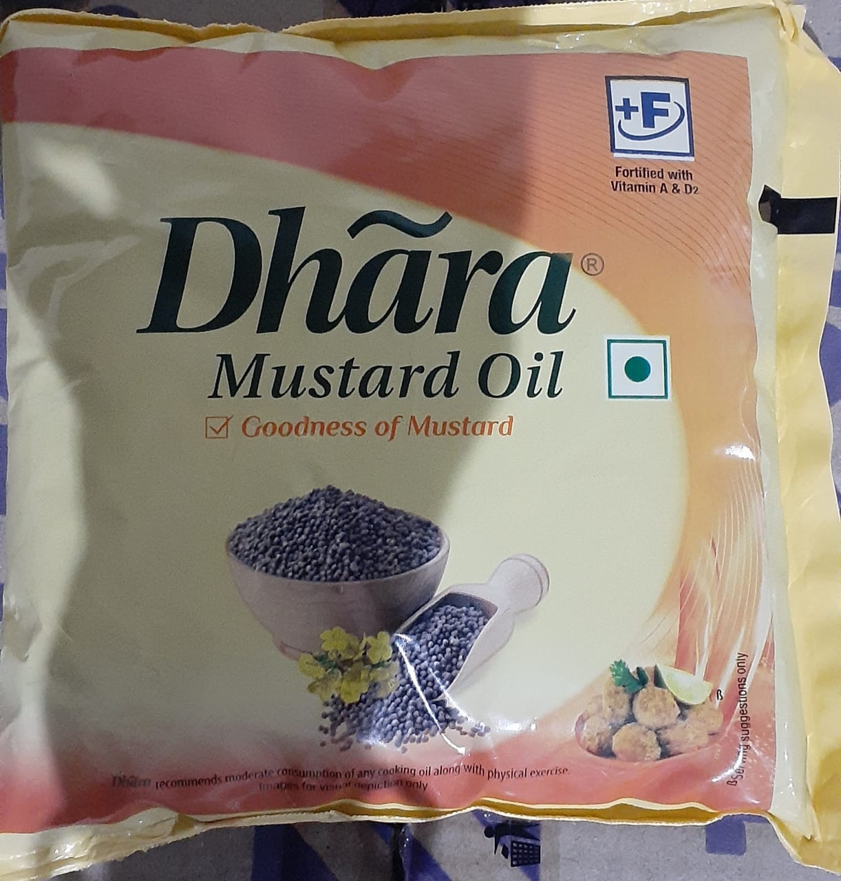 Dhara Mustard Oil Mustard Oil / Sarso Tel (Pouch) 500 ml, BRAND_BOX