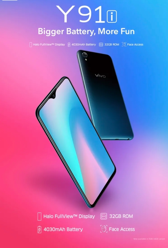 Vivo Y91i (Fusion Black, 2 GB, 32 GB) Activated Udaan B2B Buying