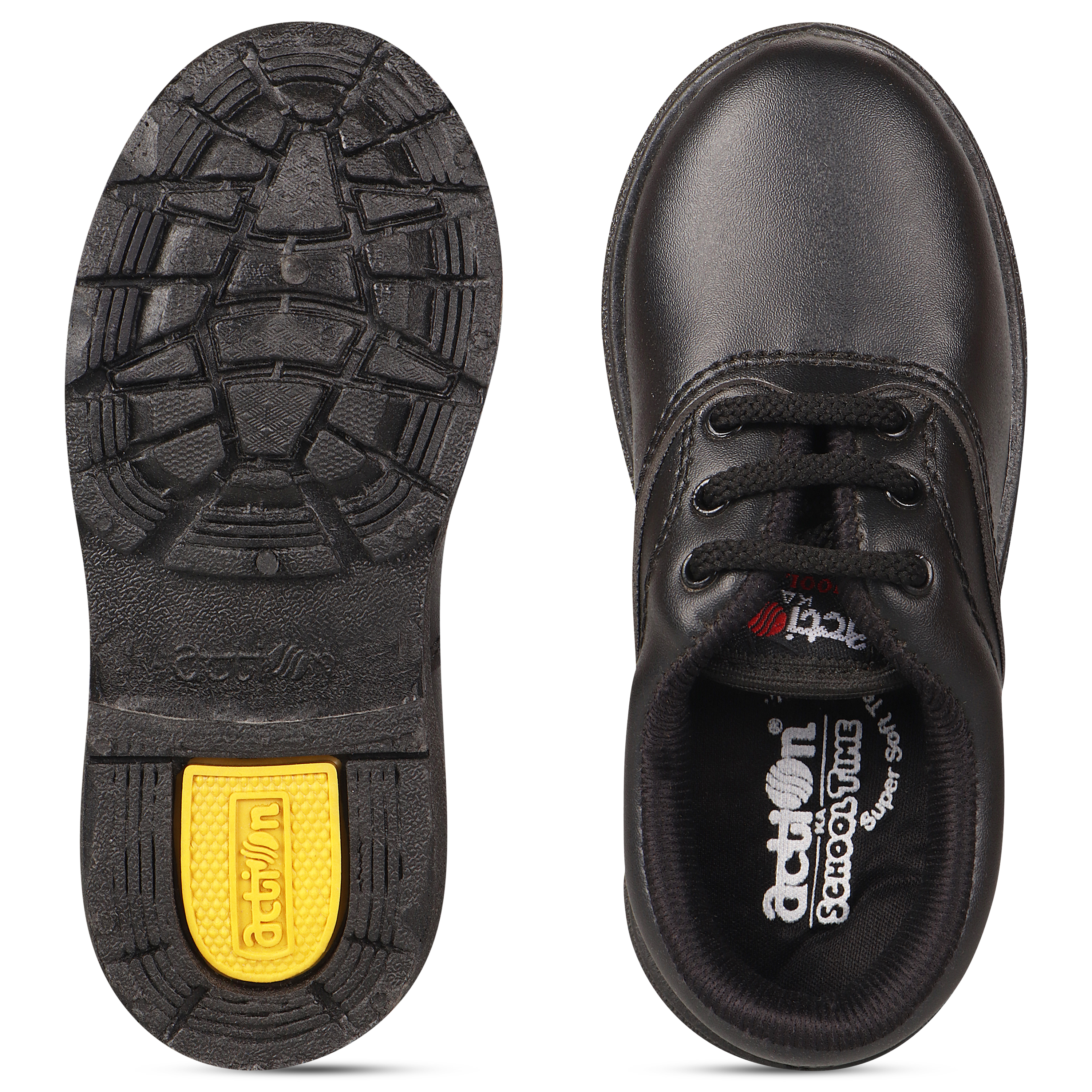 Action Campus School Shoes Girls Black