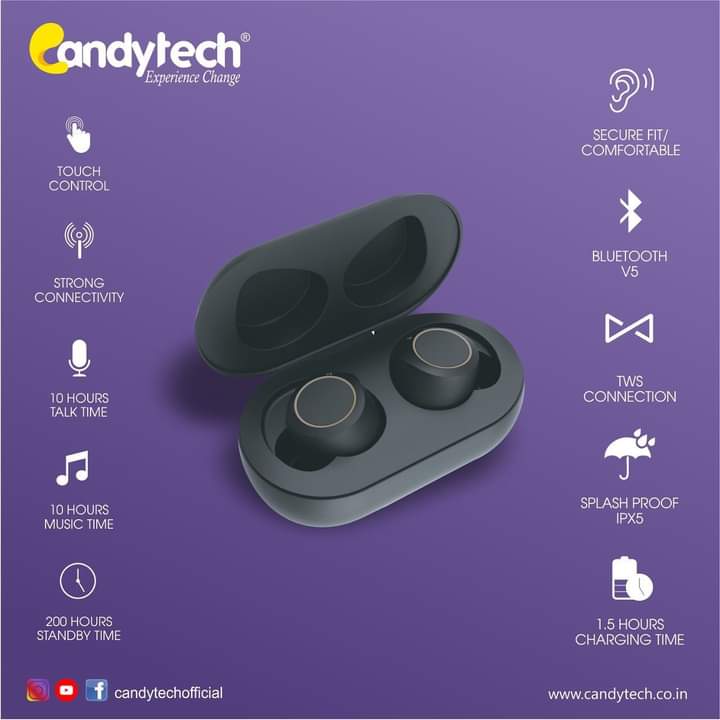 candytech earbuds b1 price