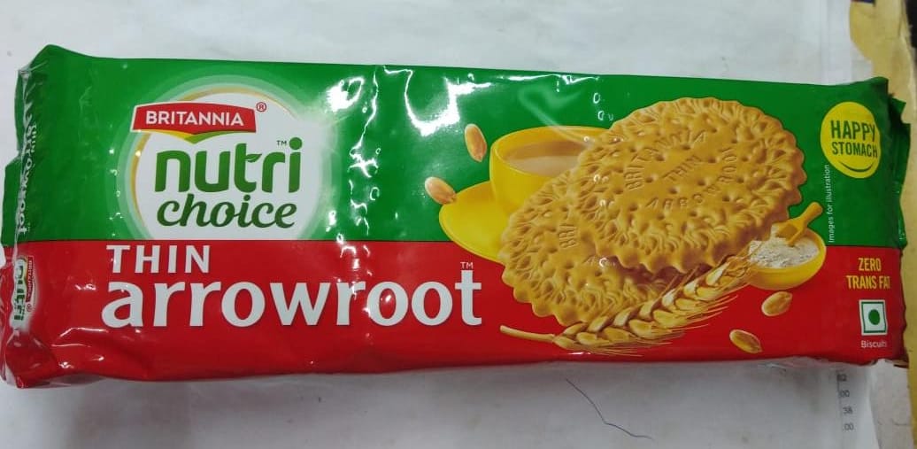 Britannia Nutrichoice Thin Arrowroot Plain Biscuits Pack Of 1 400 