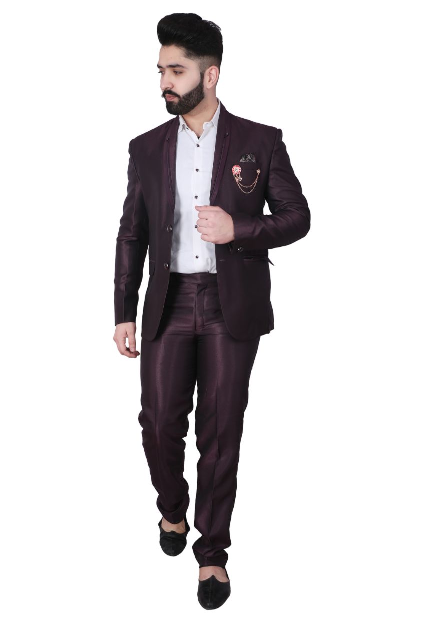 Abhi Creation Blended Shawl Collar Suit for Men | Udaan - B2B Buying ...