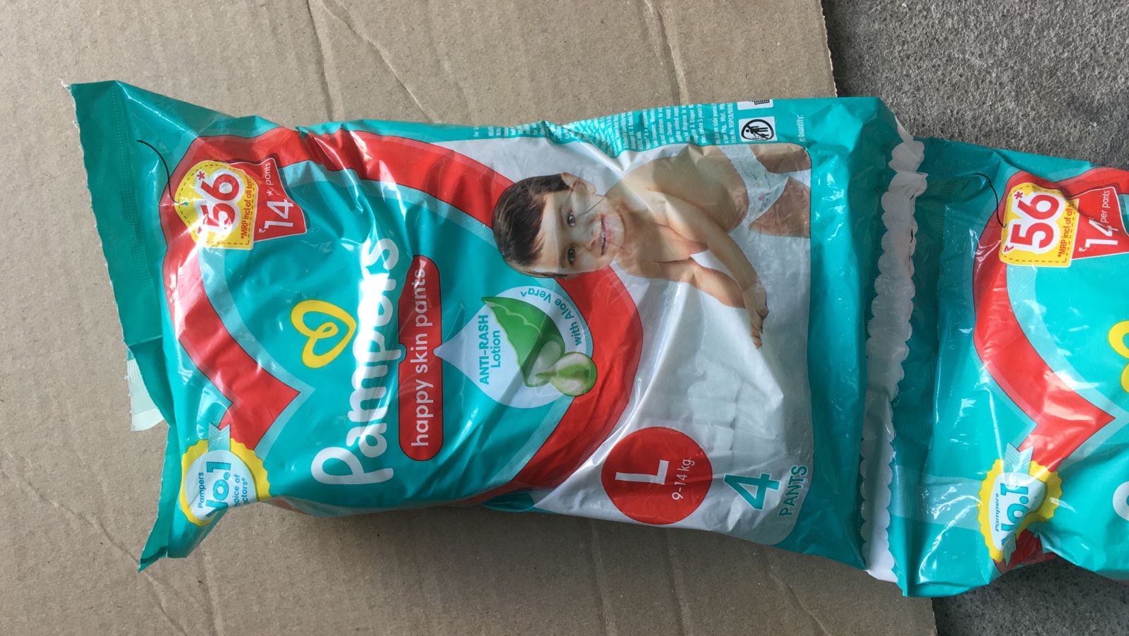 Pampers Happy Skin Pants Pant Diapers (L, 4 Pieces, Pack of 1