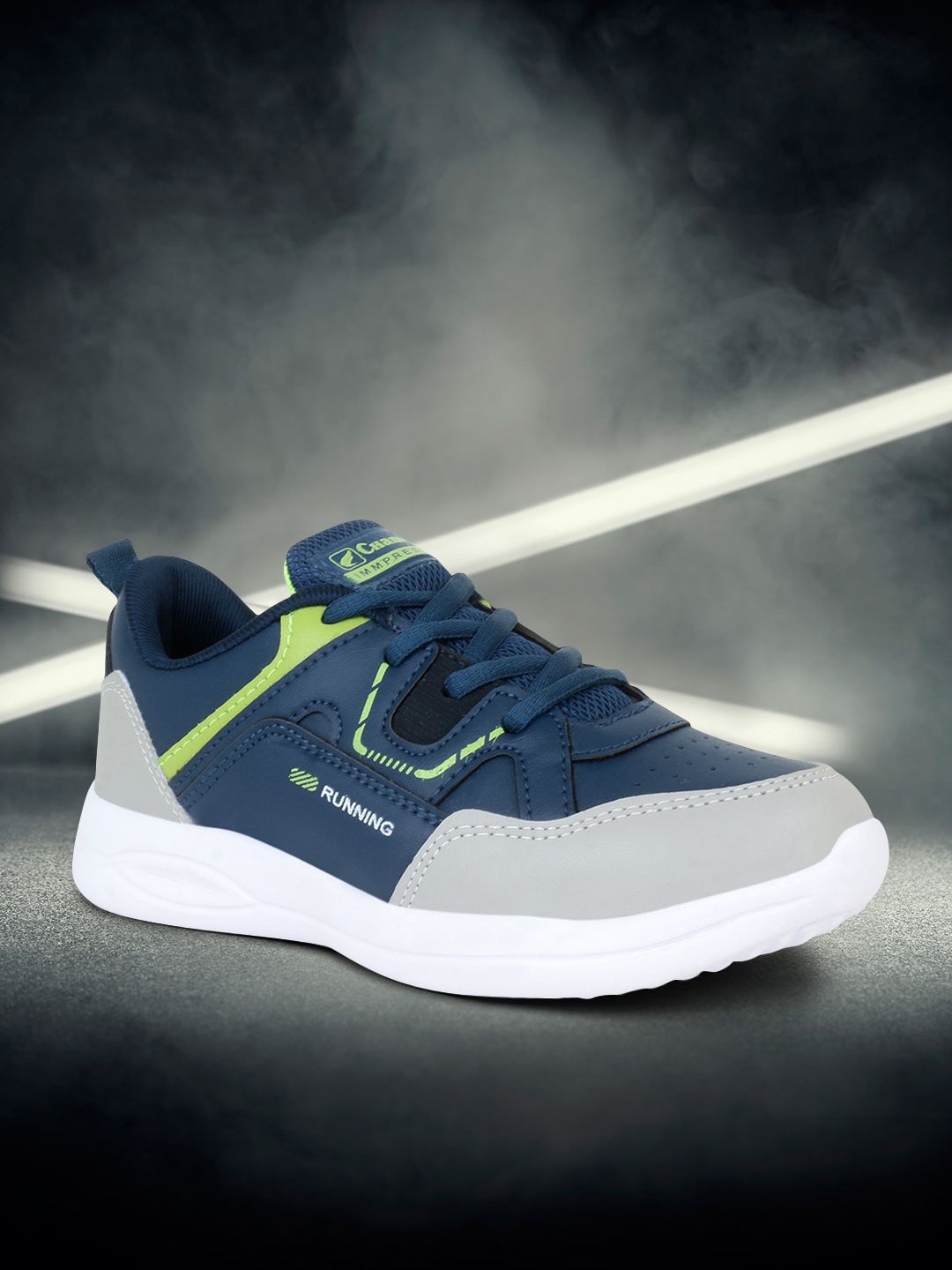 Champs Sports Shoes Synthetic Leather Sports Wear Running Shoes (Blue & Green, 11 Uk (29 Eu),12