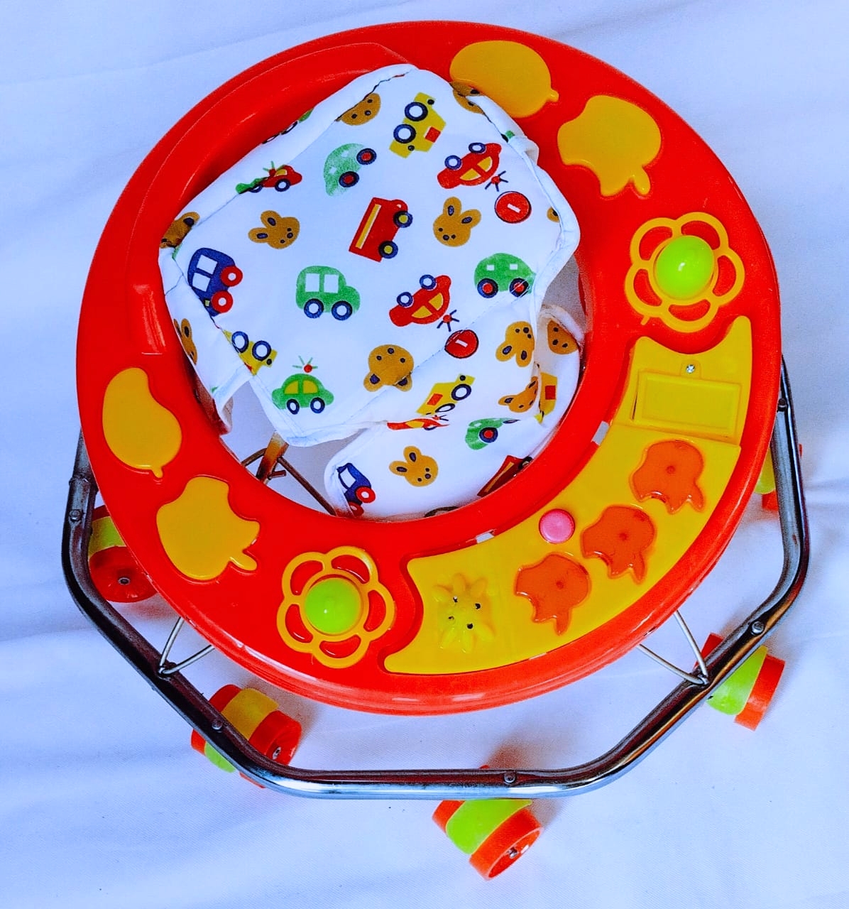 BMTOYS Apple 8 Band Chrome Regular Baby Walker ( Height Adjustment