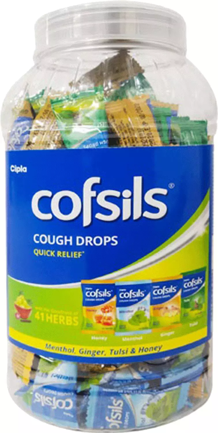 Cipla Cofsils Cough Drops Menthol Honey & Ginger Cough Drops (235.4 gm