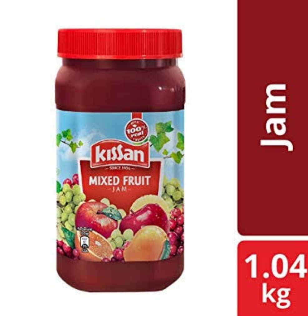 Kissan Mixed Fruit Jam 1 Kg Pack Of 1 Set Of 8 MRP 280 00 Rs kissan-mixed-fruit-jam-1-kg-pack-of-1-set-of-8-mrp-280-00-rs