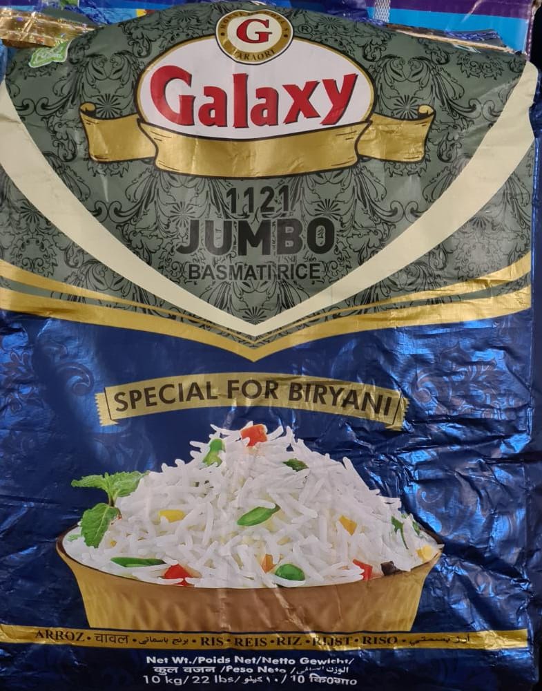 Galaxy 1121 Jumbo Basmati Rice (10 kg, ) BAG (Set of 4) BAG Udaan
